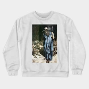 Mime and the Wanderer, Arthur Rackham Crewneck Sweatshirt